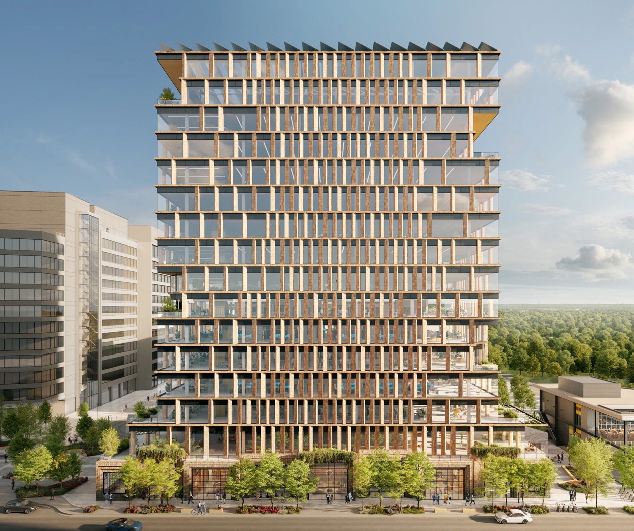 A visualization of the campus opportunity in Downtown Columbia, Maryland.